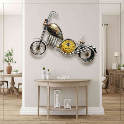 CLASSIC BIKE SHAPED METAL WALL DECOR