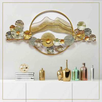 GOLDEN AND SILVER EXQUISiTE SCENERY WALL DECOR