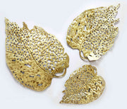 WITHERED GOLDEN LEAF CONTEMPORARY WALL DECOR