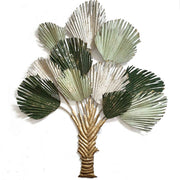 GREEN AND WHITE ANTIUE TIMBER WALL DECOR