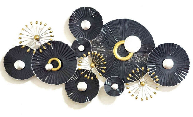BLACK DENDRITIC ANTIQUE WALL DECOR