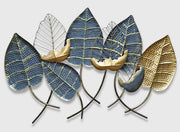 ENTHRALLING LEAFY METAL WALL DECOR
