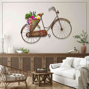 CYCLE SHAPED METAL WALL DECOR