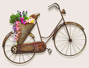 CYCLE SHAPED METAL WALL DECOR