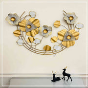 REVITALIZING WALL ART IN GOLDEN AND SILVER