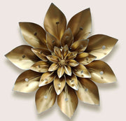 DECORATIVE ANTIQUE METAL FLOWER WALL ART