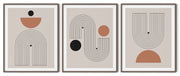 CONTOUR GEOMETRIC PICTURE FRAMES WITH GLASS- SET OF 3 (1) By Stephen M. Marsh