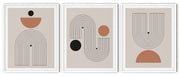 CONTOUR GEOMETRIC PICTURE FRAMES WITH GLASS- SET OF 3 (1) By Stephen M. Marsh