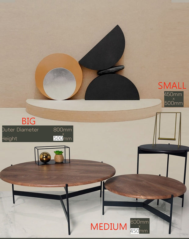SYLVIE METAL LEG CENTER TABLE