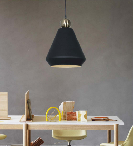 DELTOID BLACK MATTE HANGING LIGHT