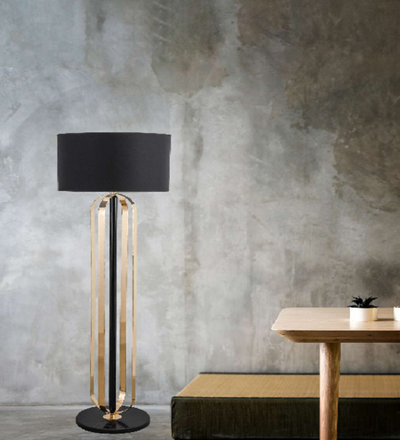 BEWITCHING BLACK AND GOLDEN FLOOR LAMPS WITH A MODISH FINISH
