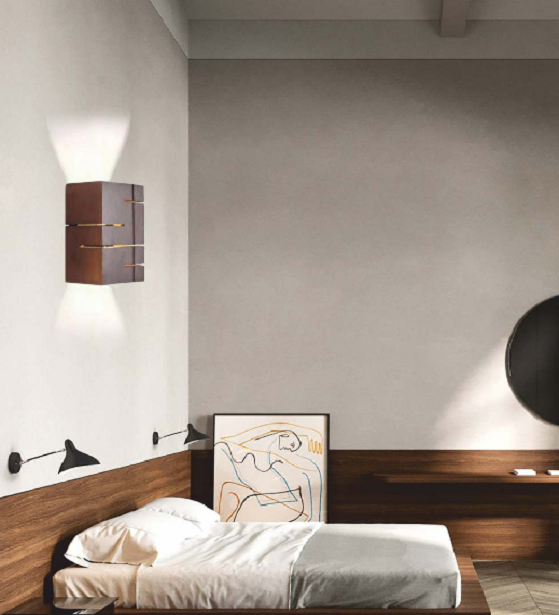 MODISH & CHIC METAL BROWN WALL LAMP