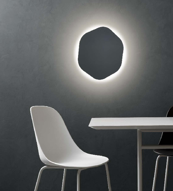 METAL ACRYLIC LUNA GLOW WALL LAMP