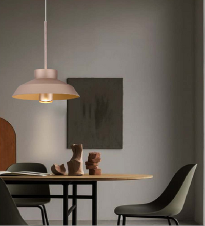 SWANKY DUAL GOLD METAL HANGING LIGHT