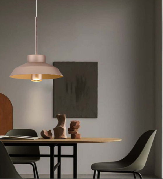 SWANKY DUAL GOLD METAL HANGING LIGHT