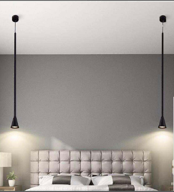 MODEST DUPLE BLACK HANGING LIGHT