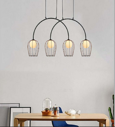 GLAMSTER CAGED BUBBLE WELL NIGH CHANDELIER