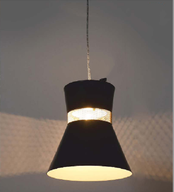 ENRAPTURE BLACK AND GOLDEN PENDENT LIGHT