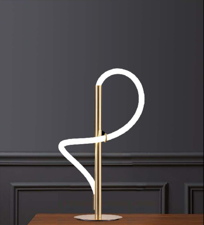 SLEEK FRENCH GOLD TABLE LAMP