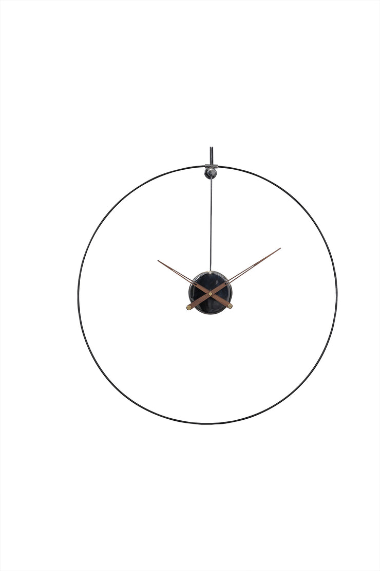 BLACK CHIC UNIQUE BRASS WALL CLOCK