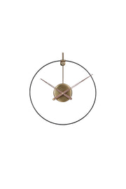 BLACK CHIC UNIQUE BRASS WALL CLOCK