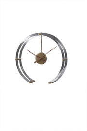 RUSTIC BRASS STEEL WALL CLOCK