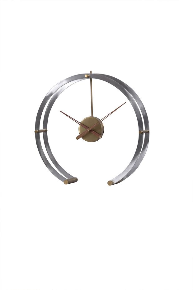 RUSTIC BRASS STEEL WALL CLOCK