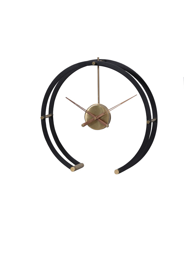 RUSTIC BRASS STEEL WALL CLOCK