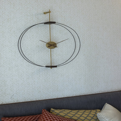 CRAFTY BRASS WALL CLOCK