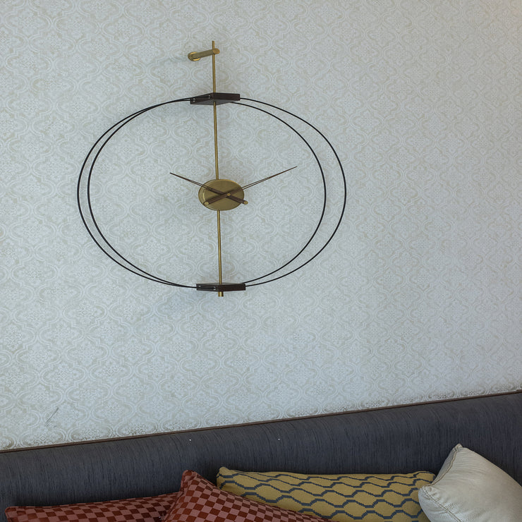CRAFTY BRASS WALL CLOCK