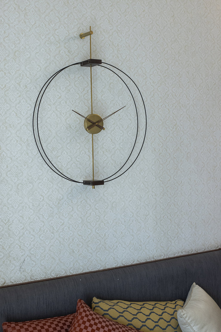 CRAFTY BRASS WALL CLOCK