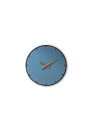 CIRCULAR BLUE ANTIQUE WALL CLOCK