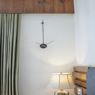 HANGING BLACK RUSTIC WALL CLOCK