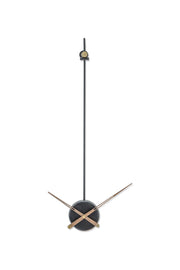 HANGING BLACK RUSTIC WALL CLOCK