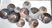 EXTRAORDINARILY DESIGNED MULTI-COLORED METAL WALL DÉCOR