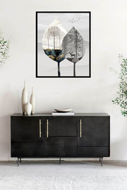 CLASSIC NATURAL LANDSCAPE SCENICAL TREE ART FRAME WITH GLASS-SINGLE