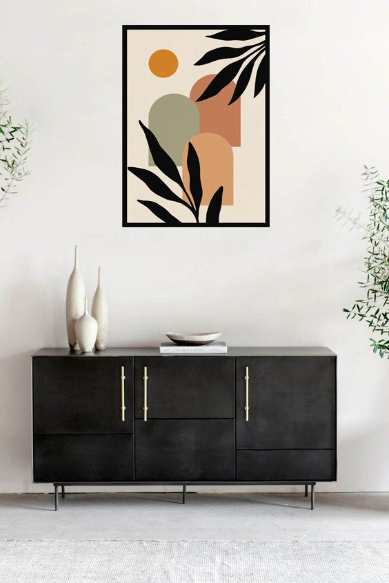 THRIVE ABSTRACT PICTURE FRAME WITH GLASS-SINGLE