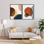 UNIQUE LEAVES BOTANICAL PICTURE FRAMES WITH GLASS- SET OF 2 (2) By Nicolay Albrecht