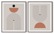CONTOUR GEOMETRIC PICTURE FRAMES WITH GLASS- SET OF 2 (1) By Stephen M. Marsh