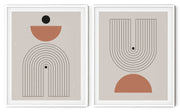 CONTOUR GEOMETRIC PICTURE FRAMES WITH GLASS- SET OF 2 (1) By Stephen M. Marsh