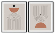 CONTOUR GEOMETRIC PICTURE FRAMES WITH GLASS- SET OF 2 (1) By Stephen M. Marsh