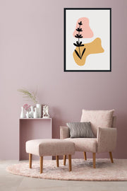 BOWERY ABSTRACT PICTURE FRAME WITH GLASS-SINGLE
