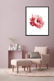 RED ROSE FLOWER BOTANICAL PICTURE FRAME WITH GLASS- SINGLE (2) BY ALEXANDER A. PARKS