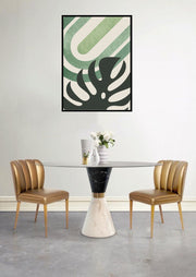 FLOURISHING MODERN LEAF ART FRAME WITH GLASS-SINGLE