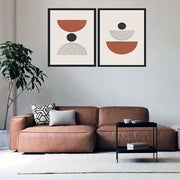 MULTIFACADE MERIDIAN ABSTRACT FRAMES WITH GLASS-SET OF 2