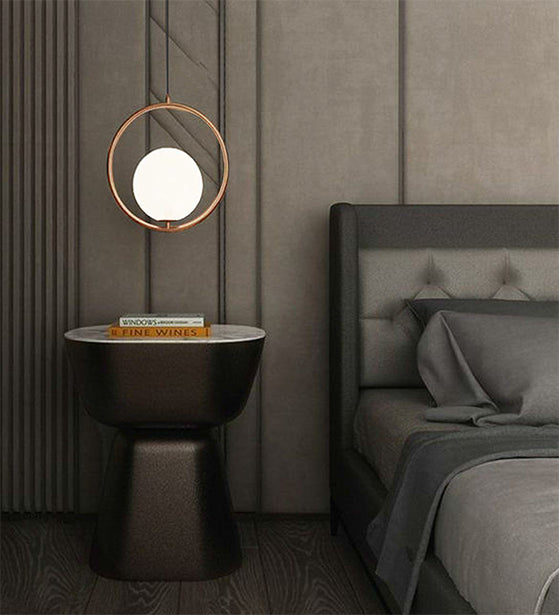 GRACEFUL HANGING LIGHT WITH COPPER FINISH