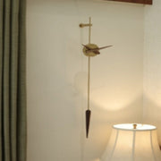 VINTAGE WOODEN HANGING WALL CLOCK