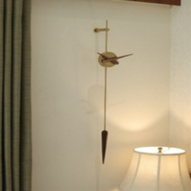 VINTAGE WOODEN HANGING WALL CLOCK