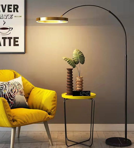 CELESTIAL ANTIQUE FLOOR LAMP IN BLACK