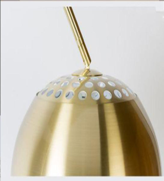GRACEFUL ANTIQUE BRASS AND WHITE FLOOR LAMP